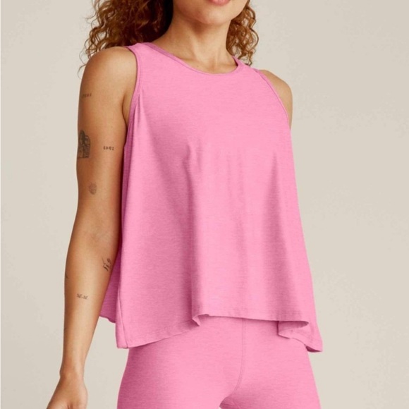 Beyond Yoga Tops - NWT Beyond Yoga flutter tank pink bloom-xs
